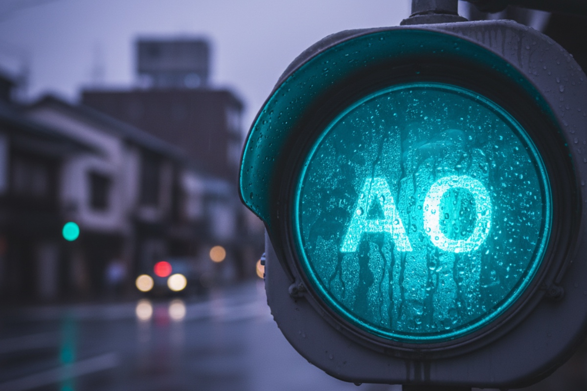 Zelená na semaforu znamená „jeď“ po celém světě. S výjimkou Japonska detail 1