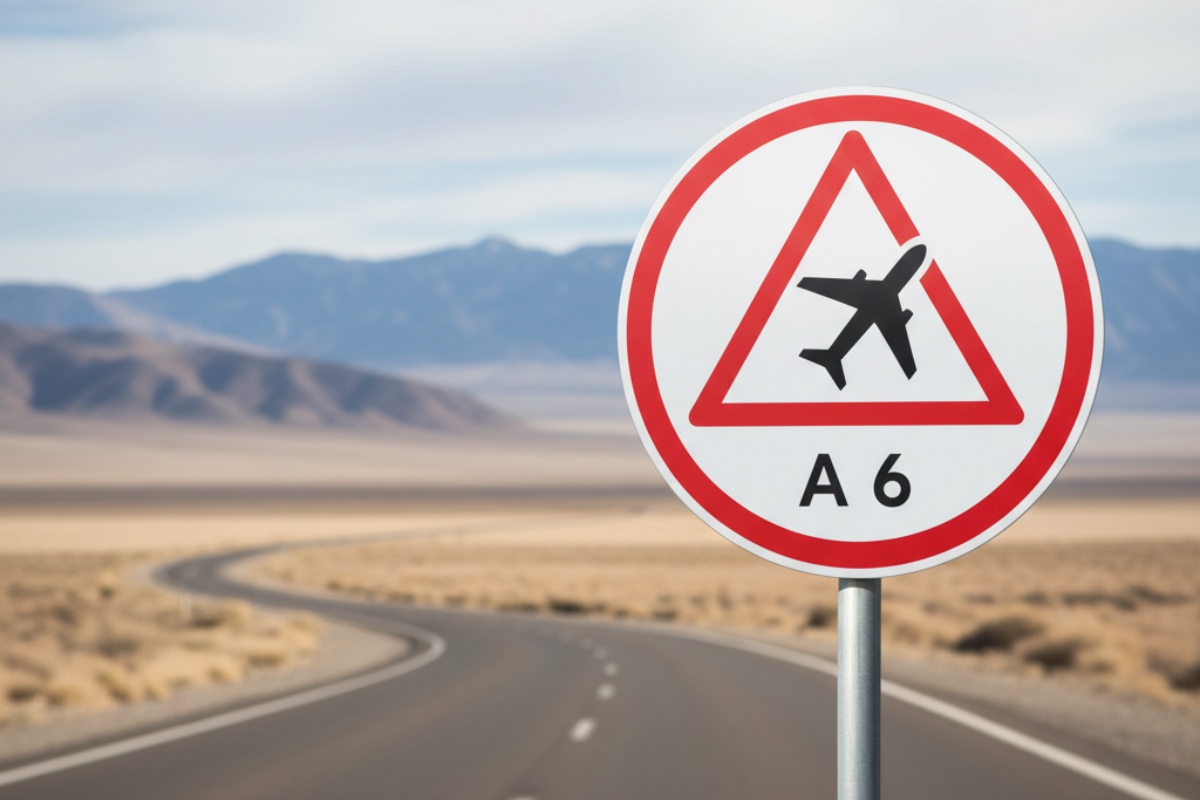 Tato dopravní značka se vyskytuje u letišť, ale neznamená, že musíte dávat přednost letadlům detail 1