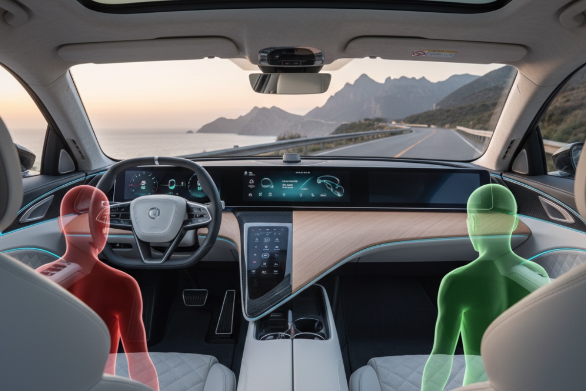 Bezpečnostní pásy řidiče a spolujezdce nejsou stejné. Malá smyčka dělá velký rozdíl detail 2