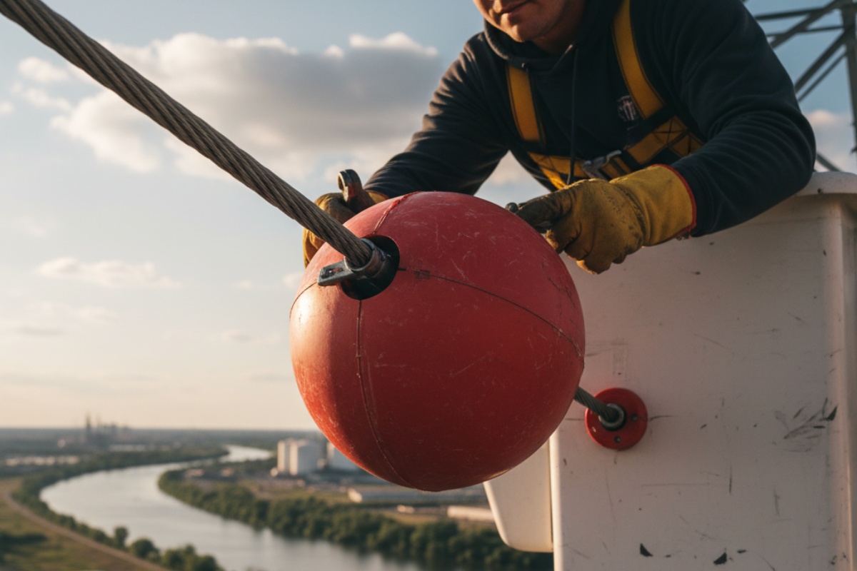 Misterij crvenih kugli na dalekovodima: Ključ sigurnosti koji rijetko primijetite! detail 1