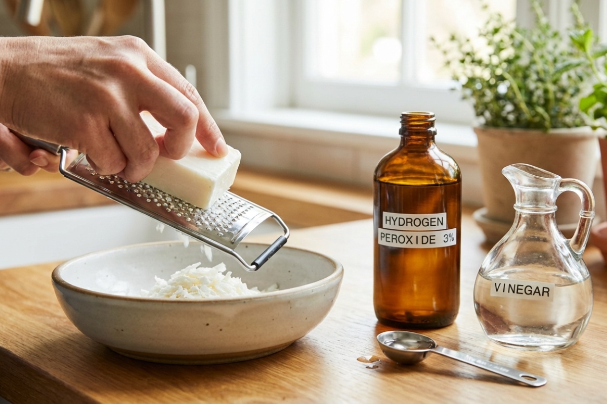 Miješanje vodikovog peroksida s bijelim sapunom: zašto se preporučuje i čemu služi detail 1
