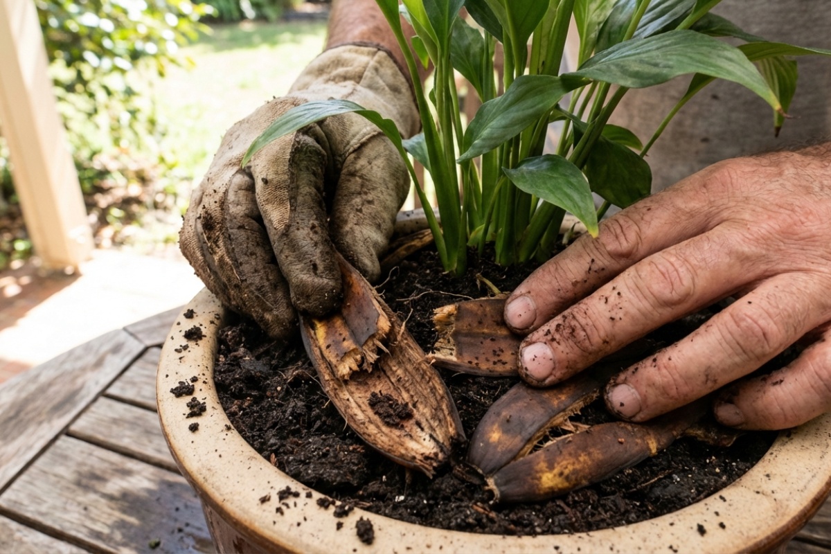 Zašto lukave domaćice zakopavaju kore od banana u teglice s cvijećem: rezultat će natjerati sve susjede na zavist detail 1