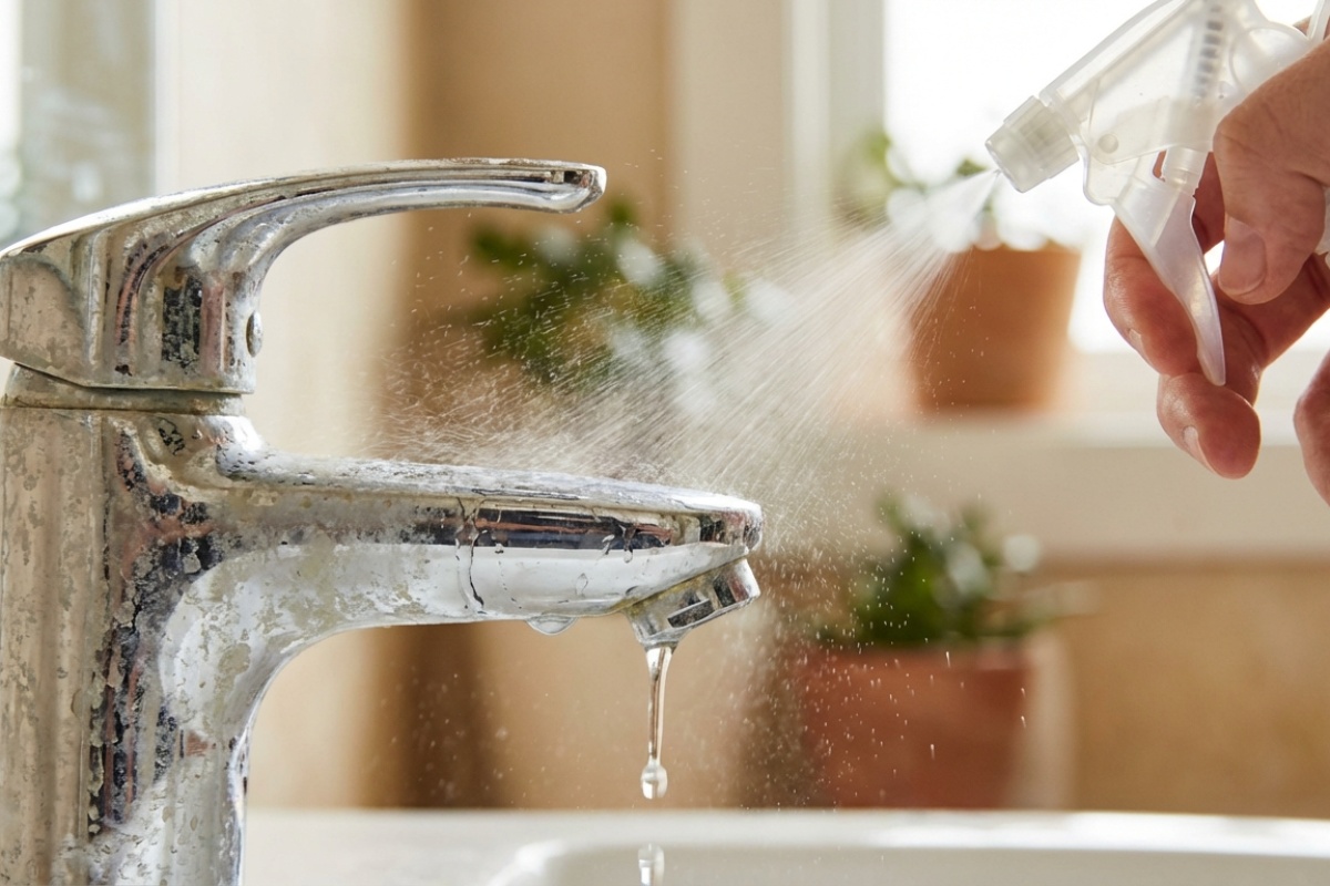 Pristupačni načini za uklanjanje kamenca i hrđe za blistavu kupaonicu detail 1