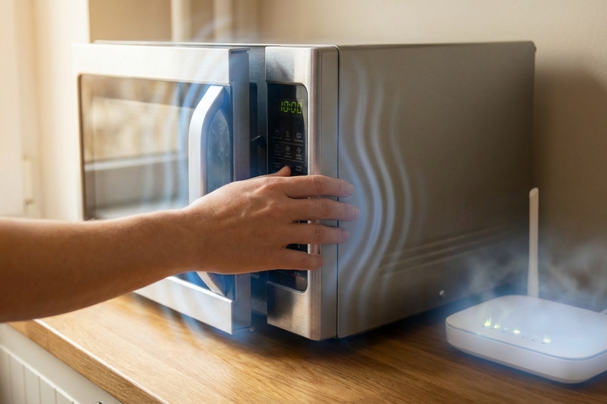 Nikada ne stavljajte ovaj uređaj pored Wi‑Fi rutera — može oslabiti signal detail 1