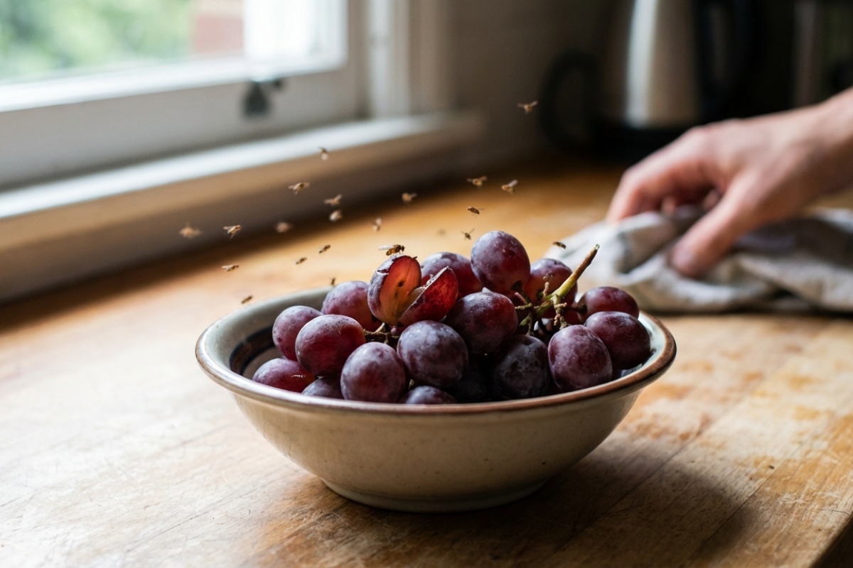 Sitne mušice u kuhinji nestat će preko noći: ne kupujte kemikalije, samo ostavite na stolu otvorenu bocu s ostacima ovog kiselog pića detail 1
