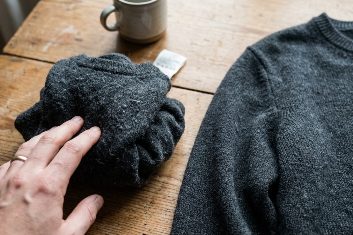 Vuneni džemper se skupio nakon pranja na dječju veličinu: ne bacajte ga, može se rastegnuti natrag namakanjem u ovom proizvodu za kosu detail 1