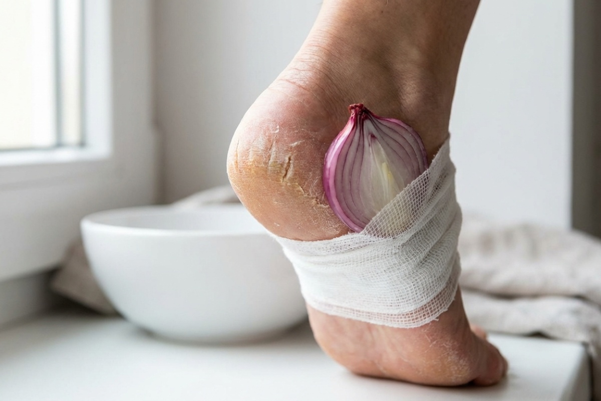 Zaboravite na plavac i rašpe: ispucale pete postat će kao kod bebe, ako im noću prislonite oblog s ovim povrćem. detail 1