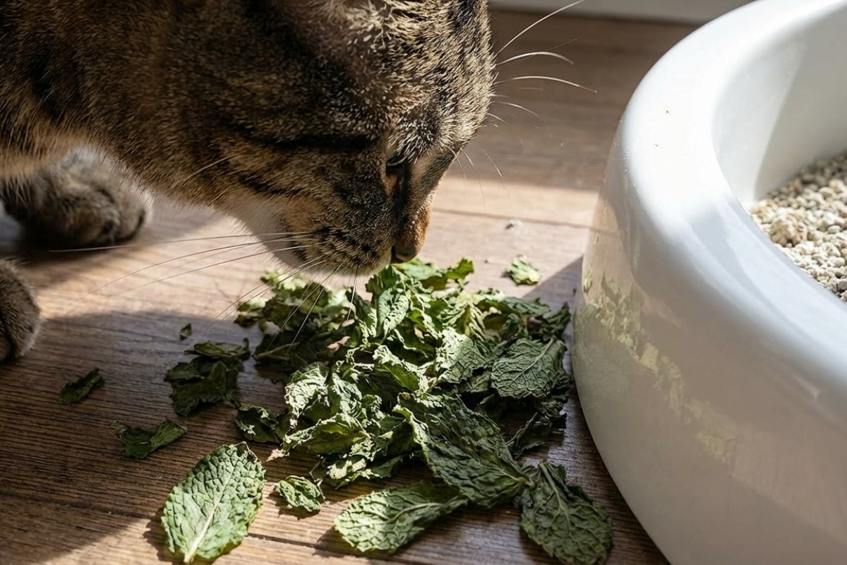 Miris iz mačjeg pijeska će nestati, čak i ako ga niste čistili dan: dodajte u stelju šaku ovog suhog lišća detail 1