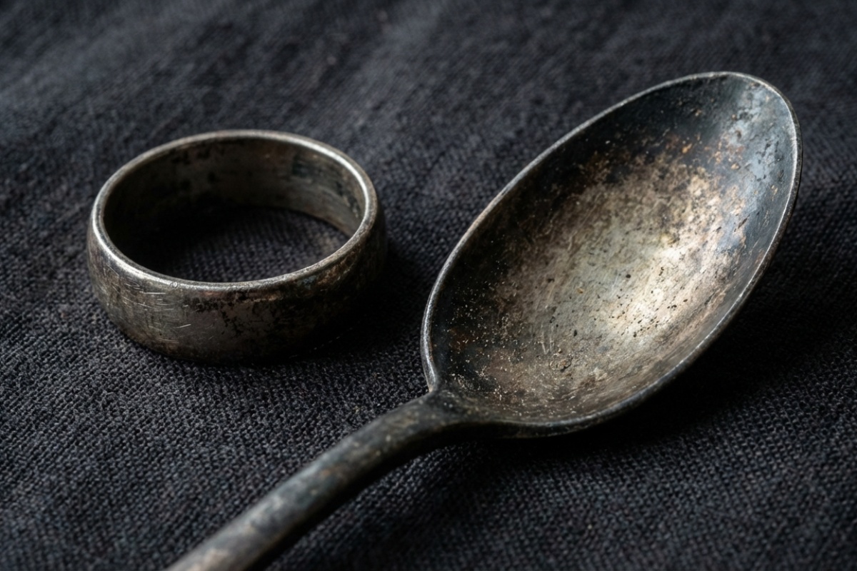 Pocrnjele srebrne žlice i nakit postat će kao novi za 5 minuta: trik s kipućom vodom, soli i komadom aluminijske folije detail 1