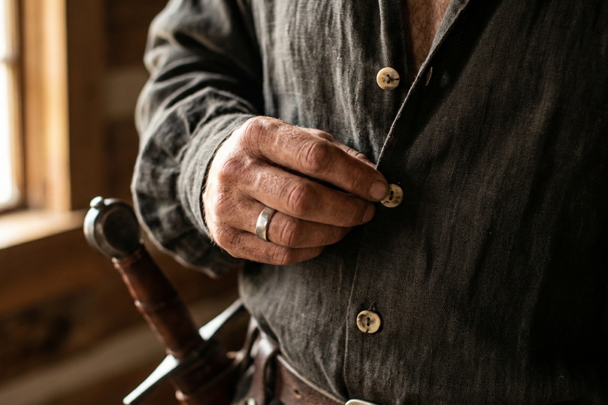 Zašto su gumbi na muškim i ženskim košuljama prišiveni na različitim stranama: povijesna činjenica povezana sa slugama i oružjem detail 1