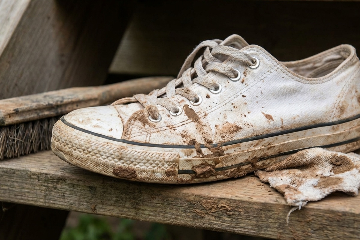 Kako očistiti vaše bijele tenisice da izgledaju kao nove bez stavljanja u perilicu rublja detail 1