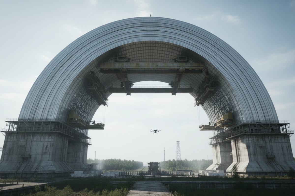 Dron je probio štit reaktora 4 u Černobilu. Sada je to službeno problem: više ne može zadržavati zračenje detail 1
