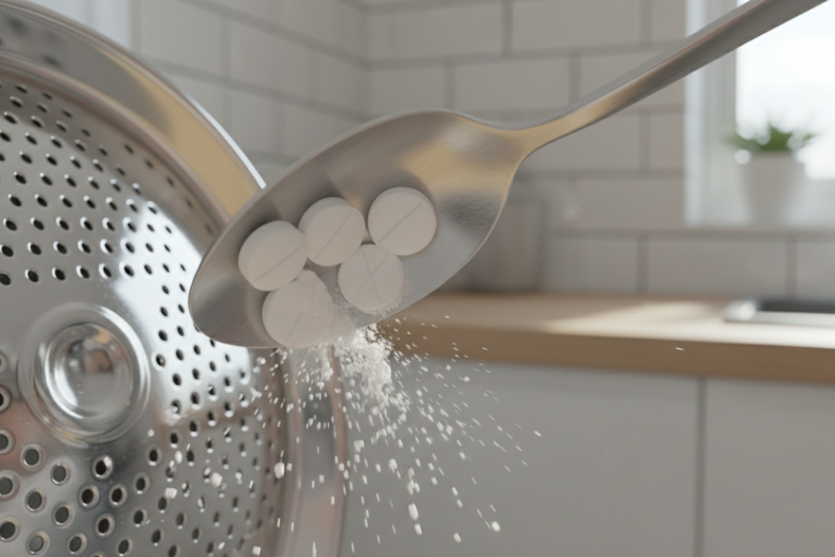 Razmrvim ovo i ubacim u perilicu rublja. Zavjese su bjelje od zuba latinskog ljubavnika. Izbjeljivanje zavjesa detail 1