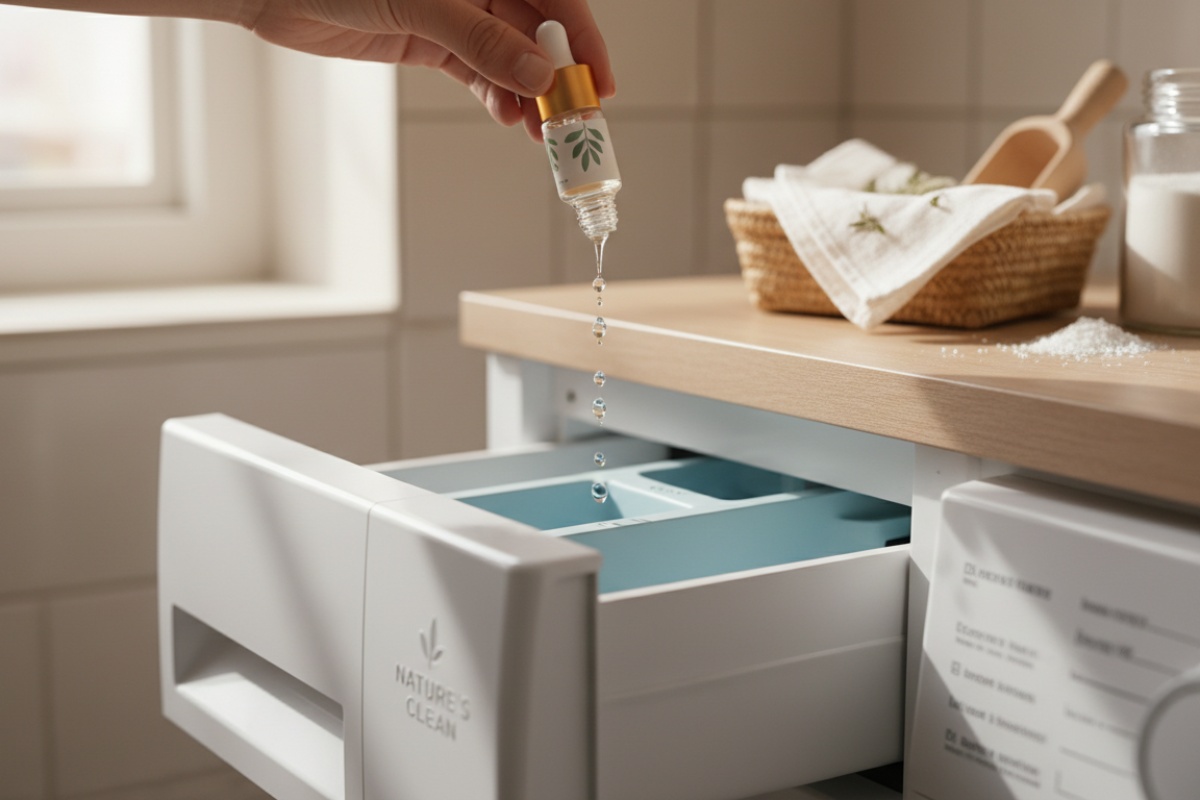 Ulijte 20 kapi u perilicu rublja i operite posteljinu. Bit će mirisna i svilenkasto mekana kao nikada prije. Način za mirisnu posteljinu. detail 1