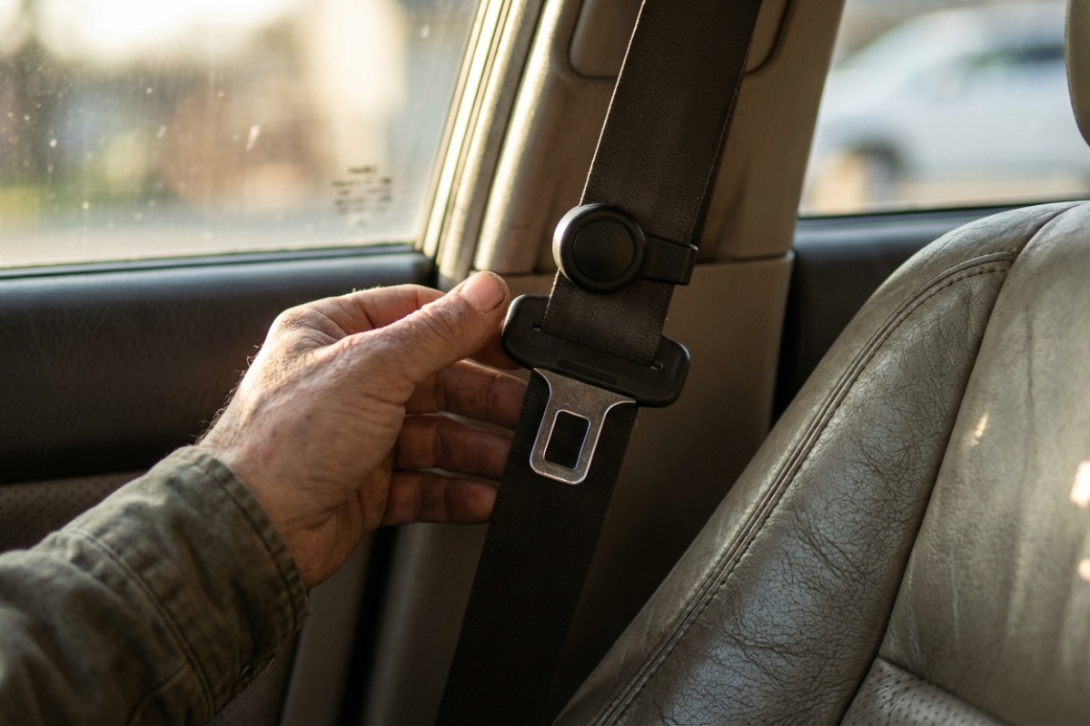 Malo tko to zna: Čemu služi gumb na sigurnosnom pojasu detail 1