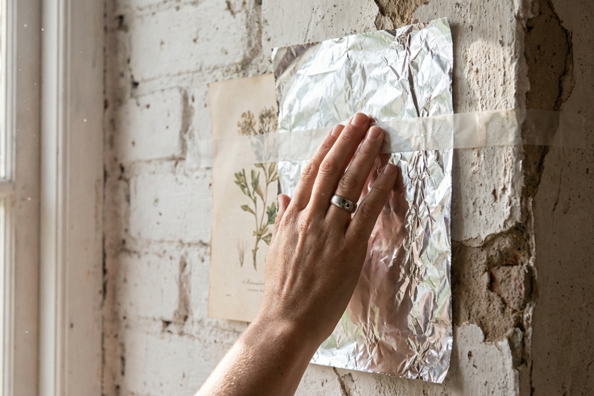 Arhitekti pozivaju stanovništvo da stavi komad aluminijske folije na zid na nekoliko dana: „Kod vlage, to je ono što treba učiniti” detail 1