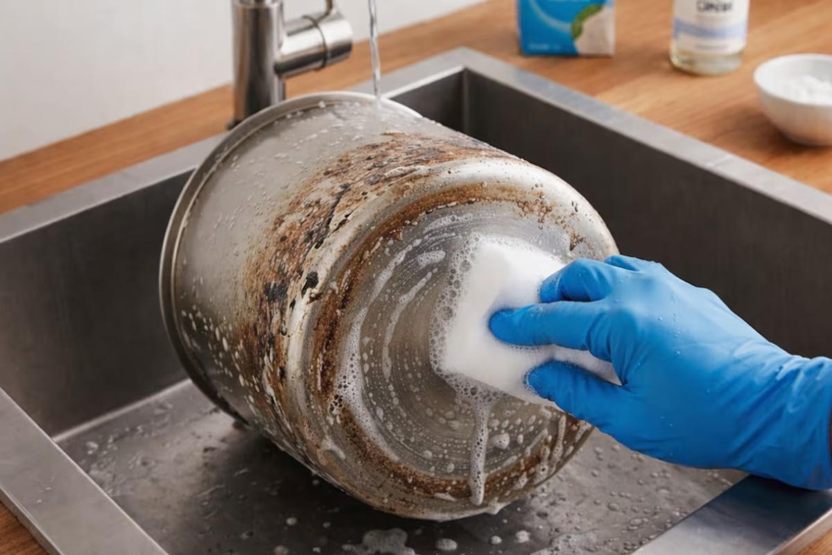 Zaboravite na izgorjele lonce i tave: sastojak koji bez truda uklanja mrlje detail 1