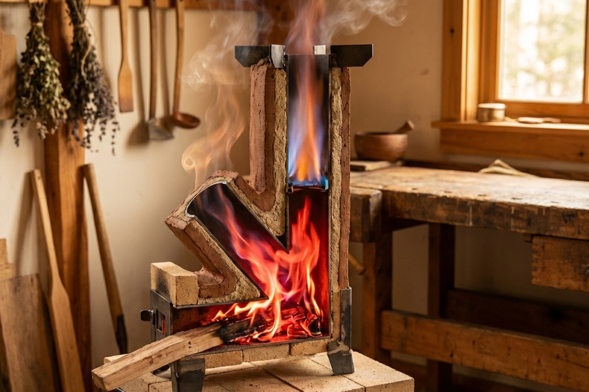 Ova peć troši minimum drva, a daje maksimum topline. Jesu li raketne peći doista revolucija? detail 1
