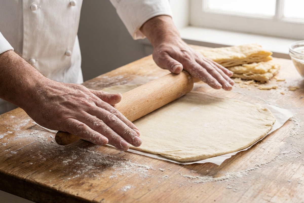 Kolačići «Karamel Napoleon» — kako pripremiti novi desert i recept korak po korak detail 1