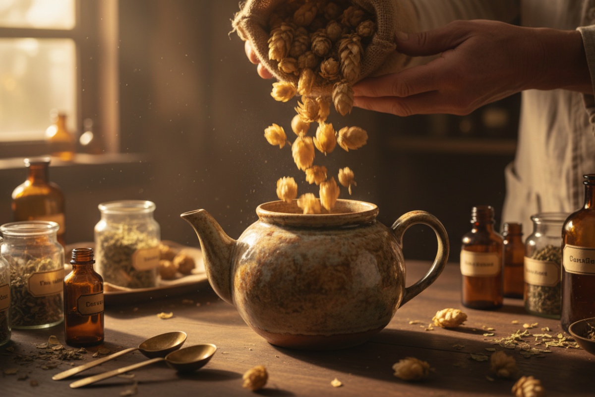 Dodaje se pivu. Umiruje živčani sustav, potiče lučenje želučanih sokova detail 1