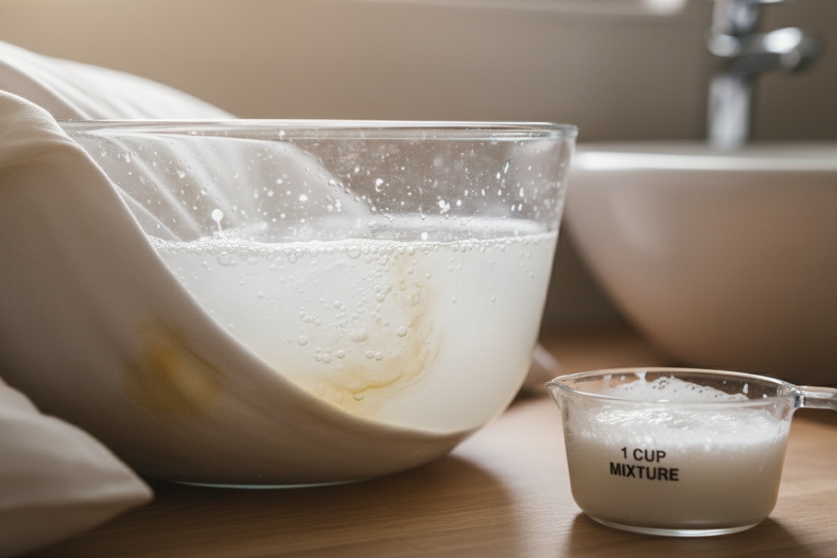 Nakon ovog pranja jastuci će biti kao novi. Dovoljna je 1 šalica ovog sastojka za čiste i pahuljaste jastuke. detail 1