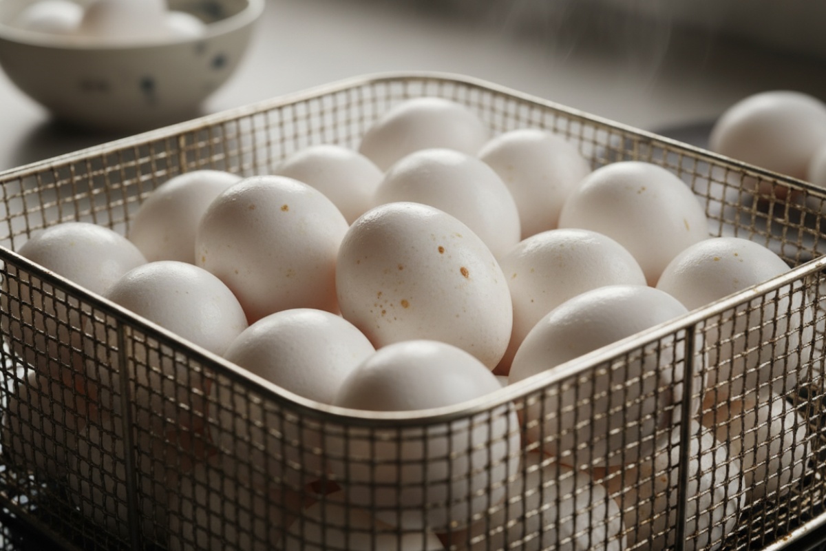 Zbogom loncu s vodom! Ovako se sada kuhaju jaja u fritezi na vrući zrak detail 1