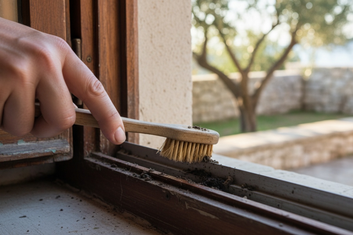 Čemu služi prskanje octom po vodilicama prozora i zašto se to preporučuje? detail 1