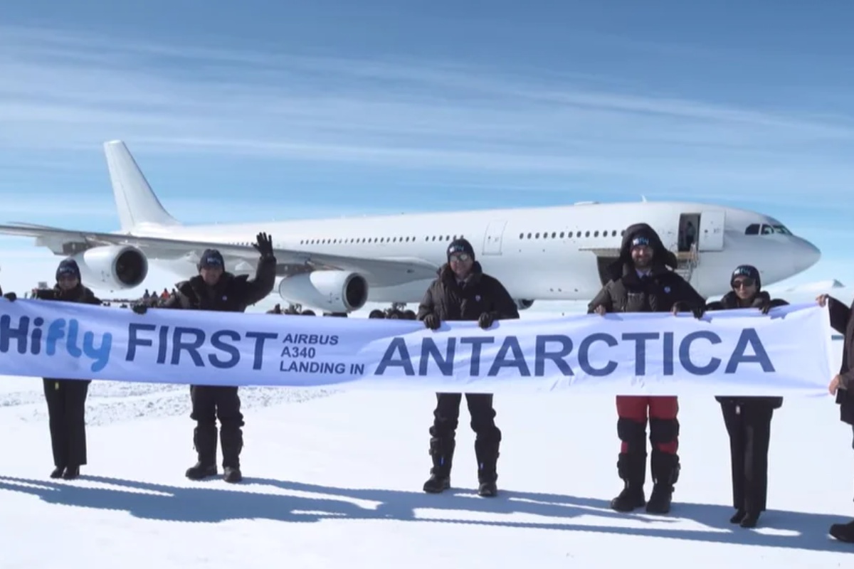 Pilot postao prvi koji je ikada spustio Airbus A340 na Antarktiku u nevjerojatnoj i povijesnoj snimci detail 1