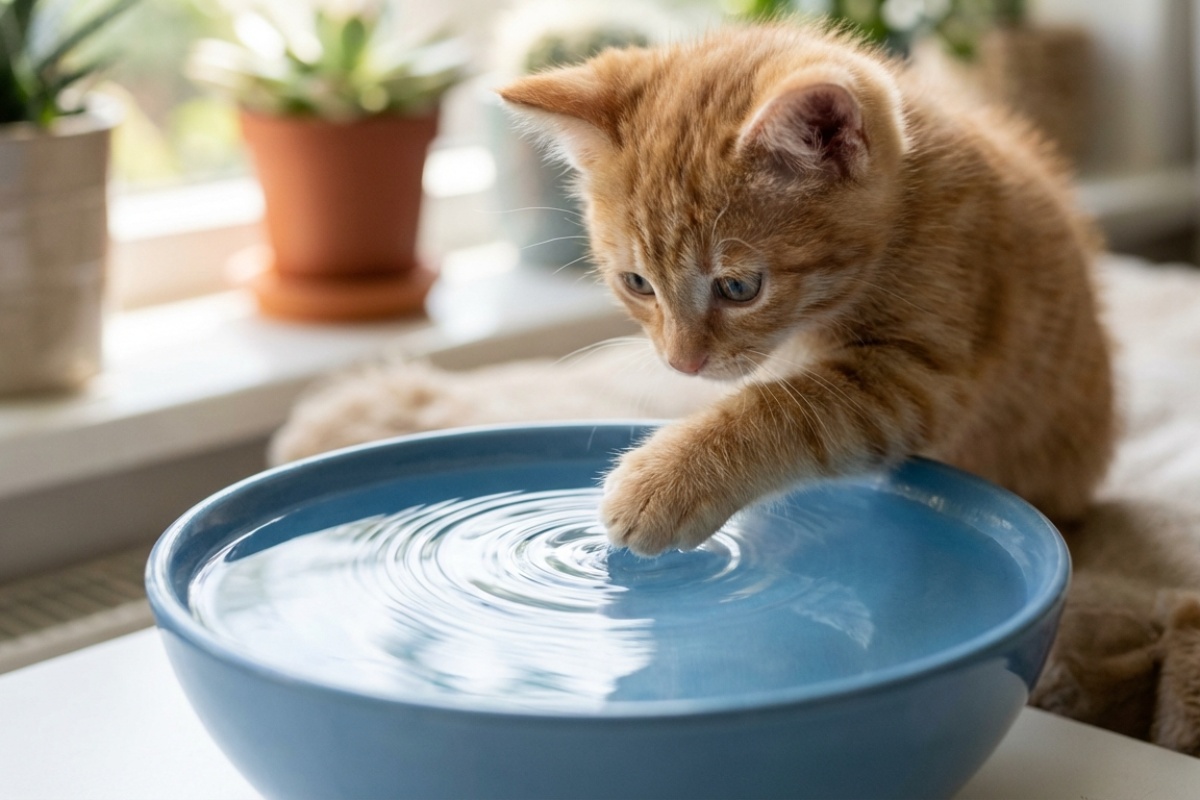 Zašto mačka prevrće zdjelicu s vodom: Veterinari navode 5 razloga detail 1