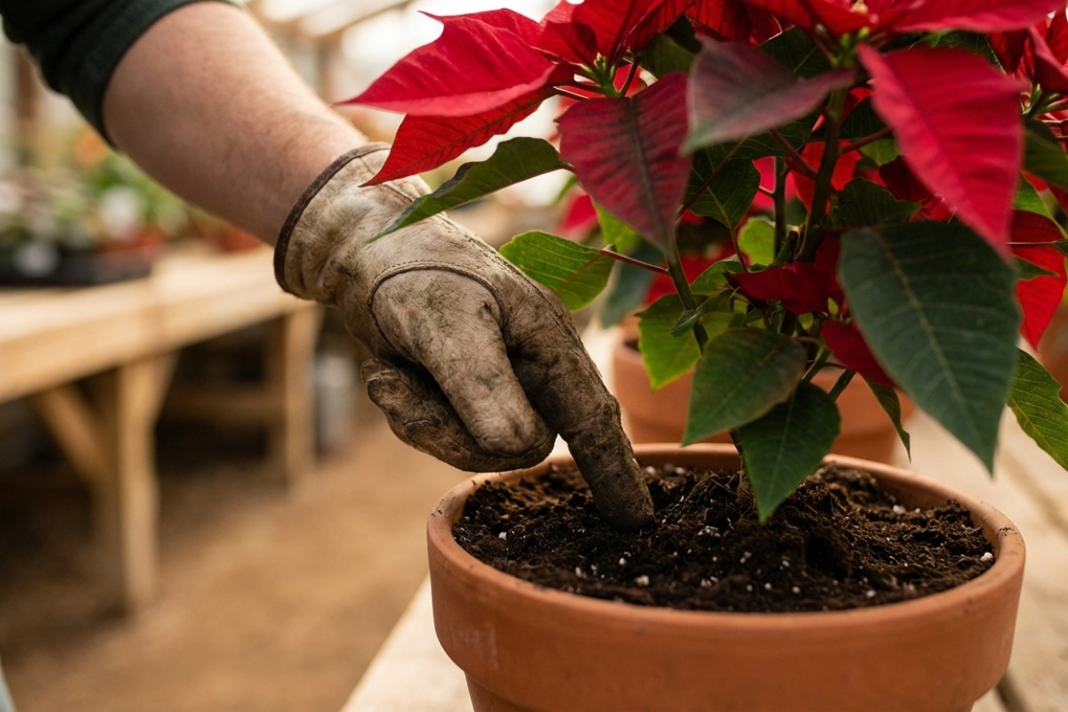 Kako zalijevati božićnu zvijezdu i brinuti se o njoj u prosincu? detail 1