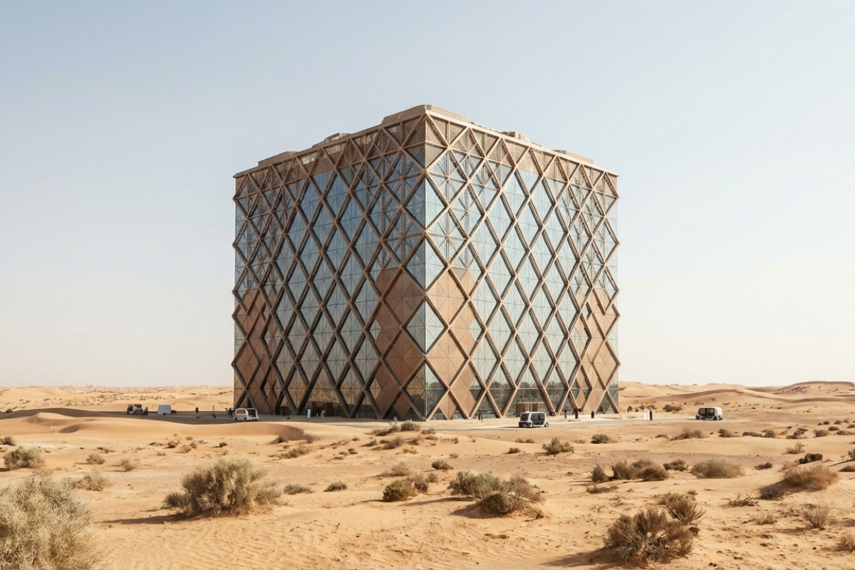 Gradi se najgigantska zgrada na svijetu usred pustinje: građevina široka 400 metara detail 1