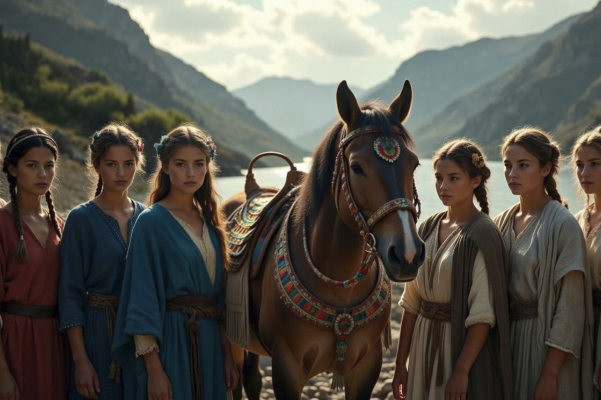 Predmeti iz blaga pronađenog u Danskoj proizvedeni su u 6. stoljeću pr. Kr. negdje u Alpama i bili su dio raskošne odjeće iz brončanog doba detail 1