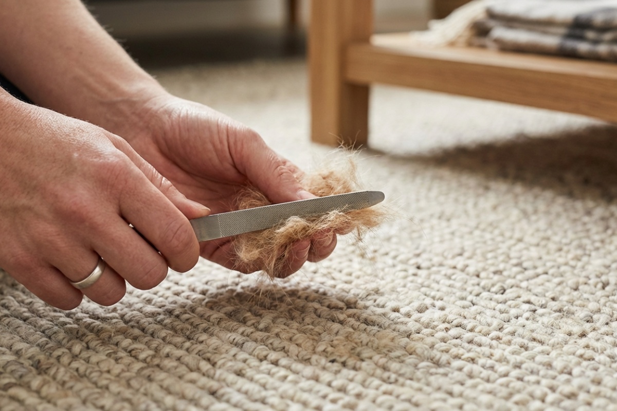 Kako brzo ukloniti dlake s tepiha: Nevjerojatan trik s rašpicom detail 1
