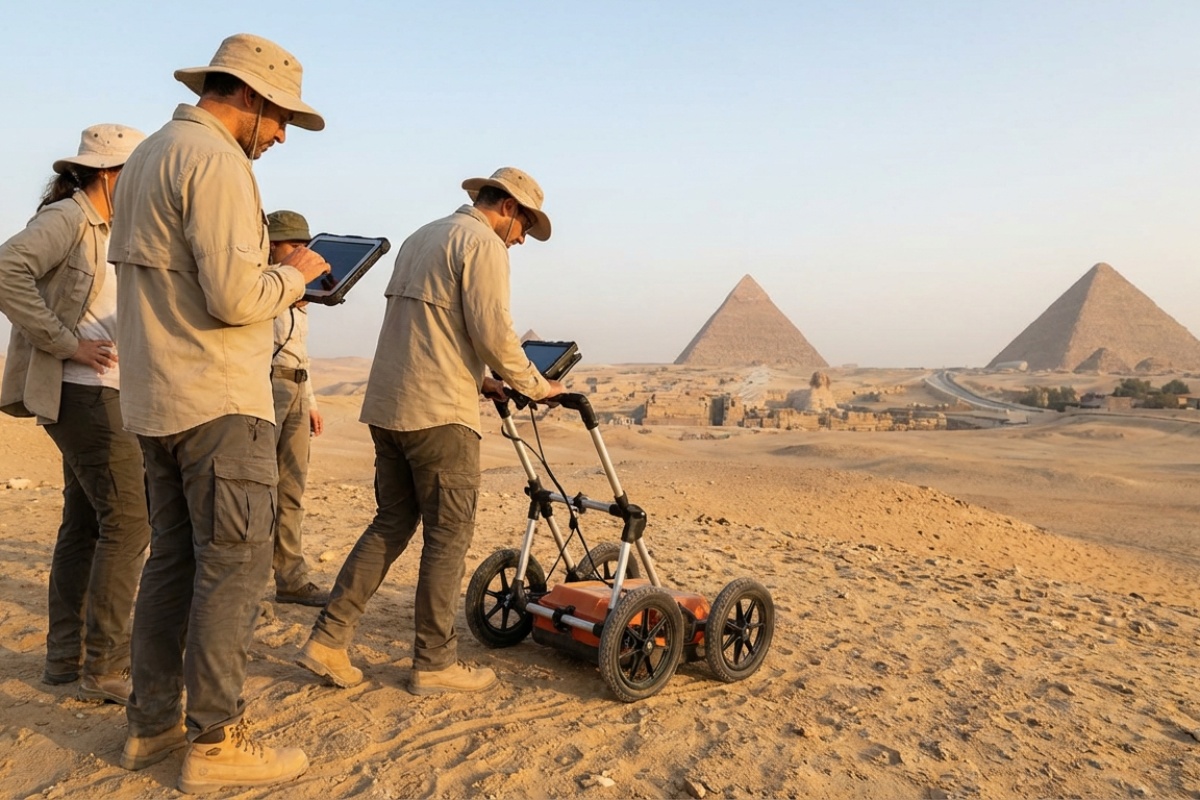 Otkrivena tajanstvena anomalija zakopana u blizini piramida u Gizi, u Egiptu detail 1