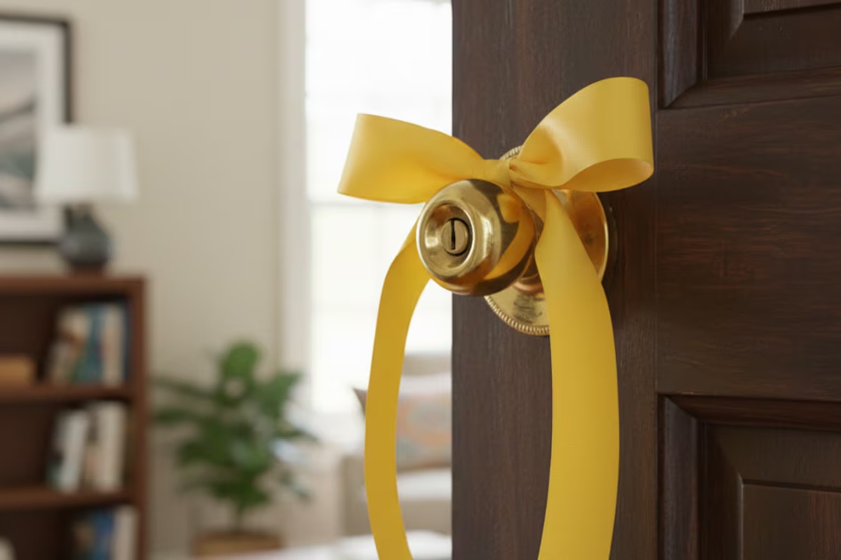 U trendu je: čemu služi vješanje žute vrpce na ulazna vrata i zašto se to preporučuje detail 1