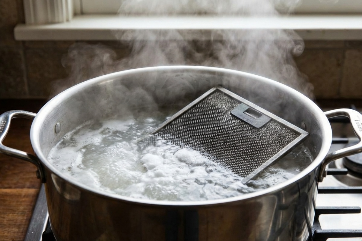 Kako ukloniti masnoću s kuhinjske nape? Domaći trik uštedjet će vam ribanje. Dovoljna su 3 sastojka detail 1