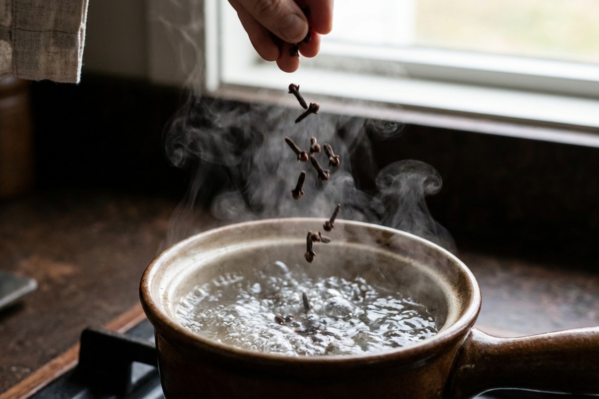 Smrad pržene ribe nestaje kao rukom odnesen. Po bakinom savjetu ubacujem 6 komada u lončić s vodom detail 1