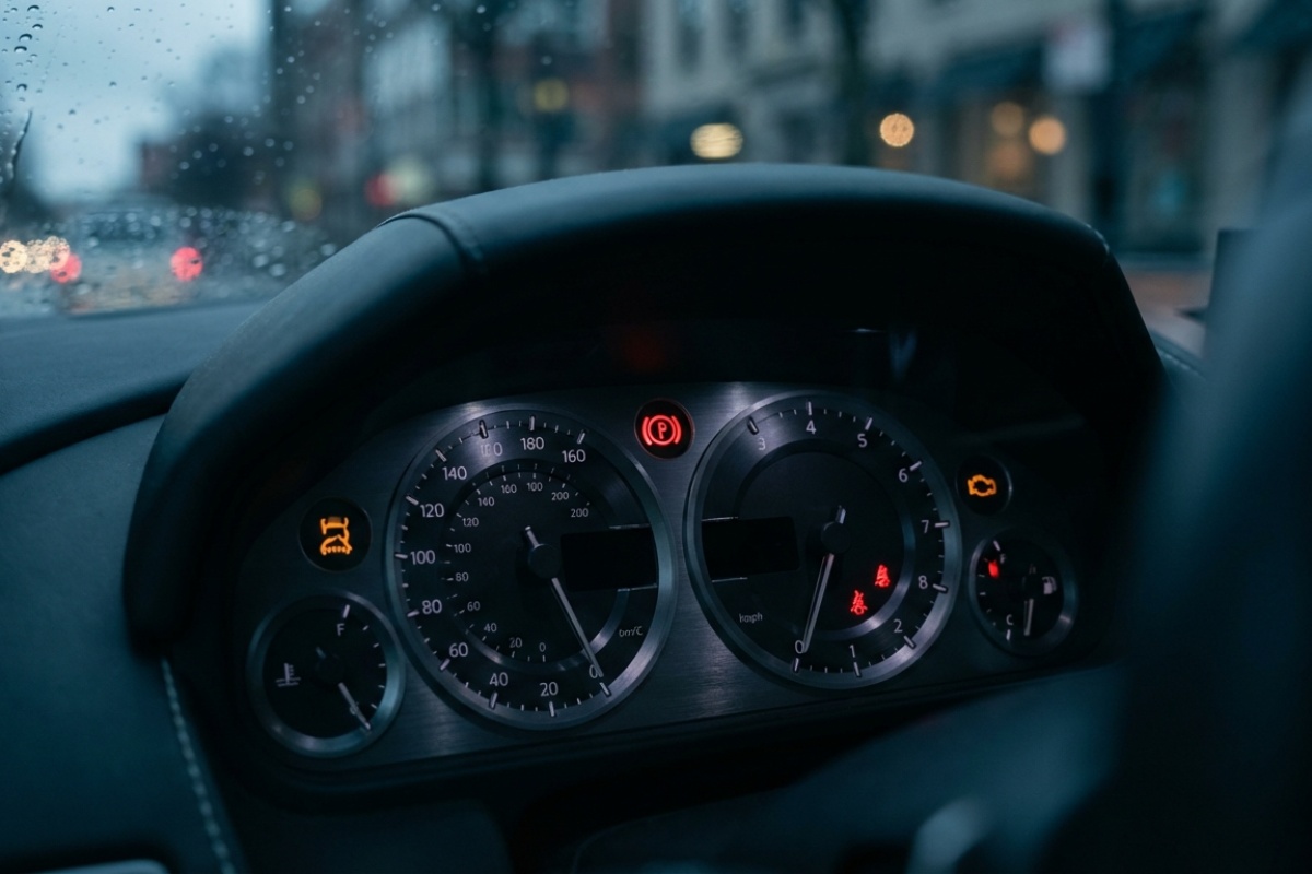 Krug s uskličnikom na instrument ploči automobila. Što znači ovaj indikator? detail 1