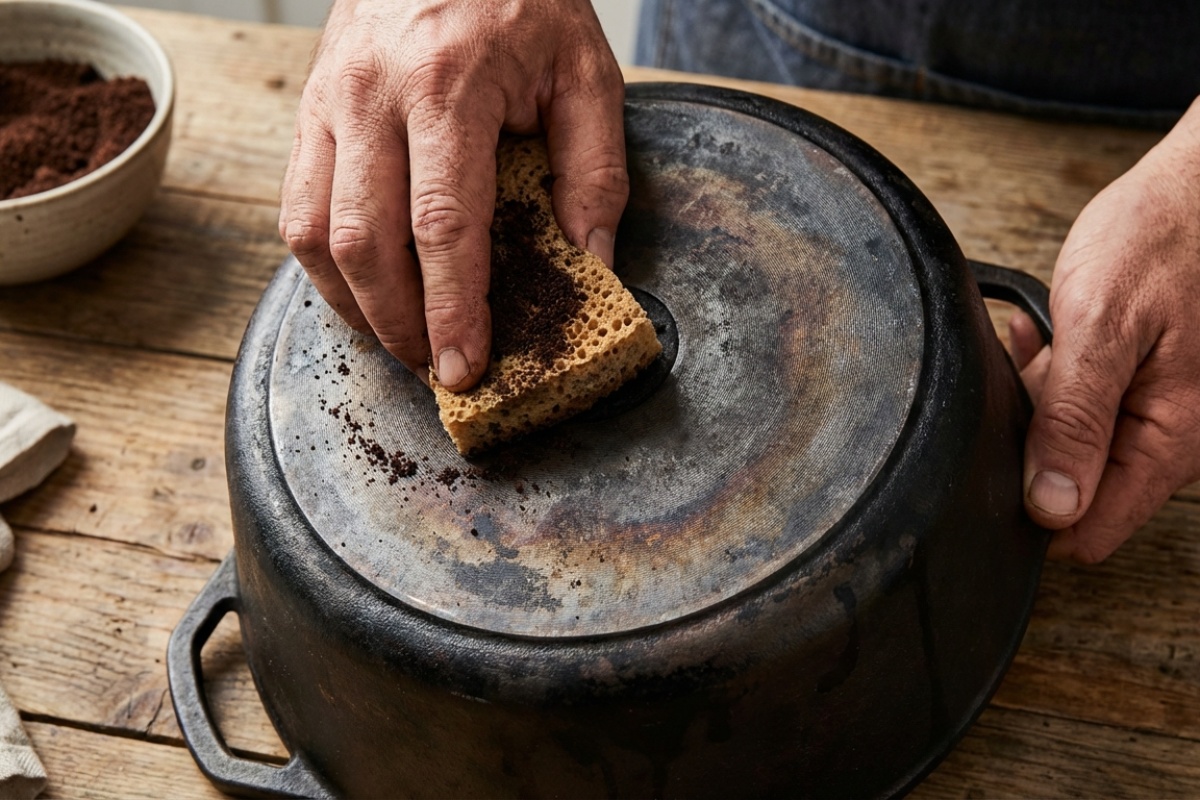 Pomiješajte talog kave s ovim kuhinjskim sastojkom: zagoreni lonci i tave bit će kao novi detail 1