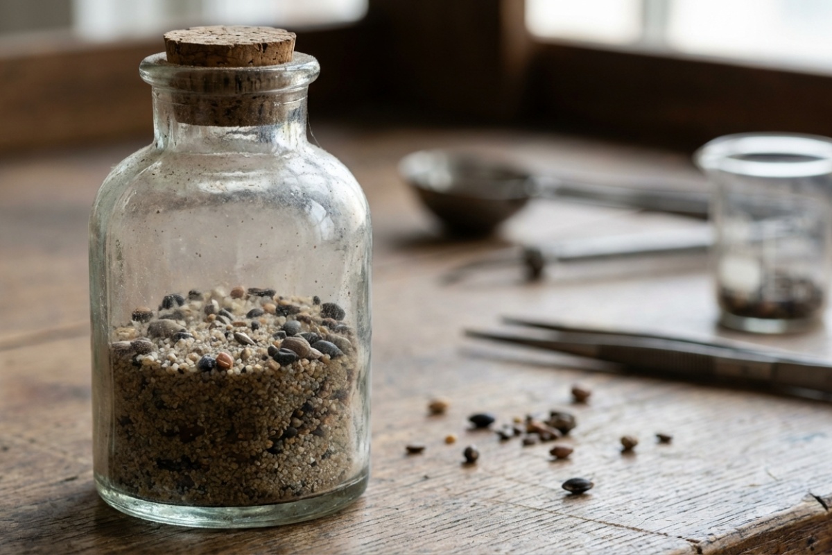 Godine 1879. znanstvenik je zakopao boce napunjene sjemenjem. Svakih 20 godina, jedna se iskopa i proučava. detail 1