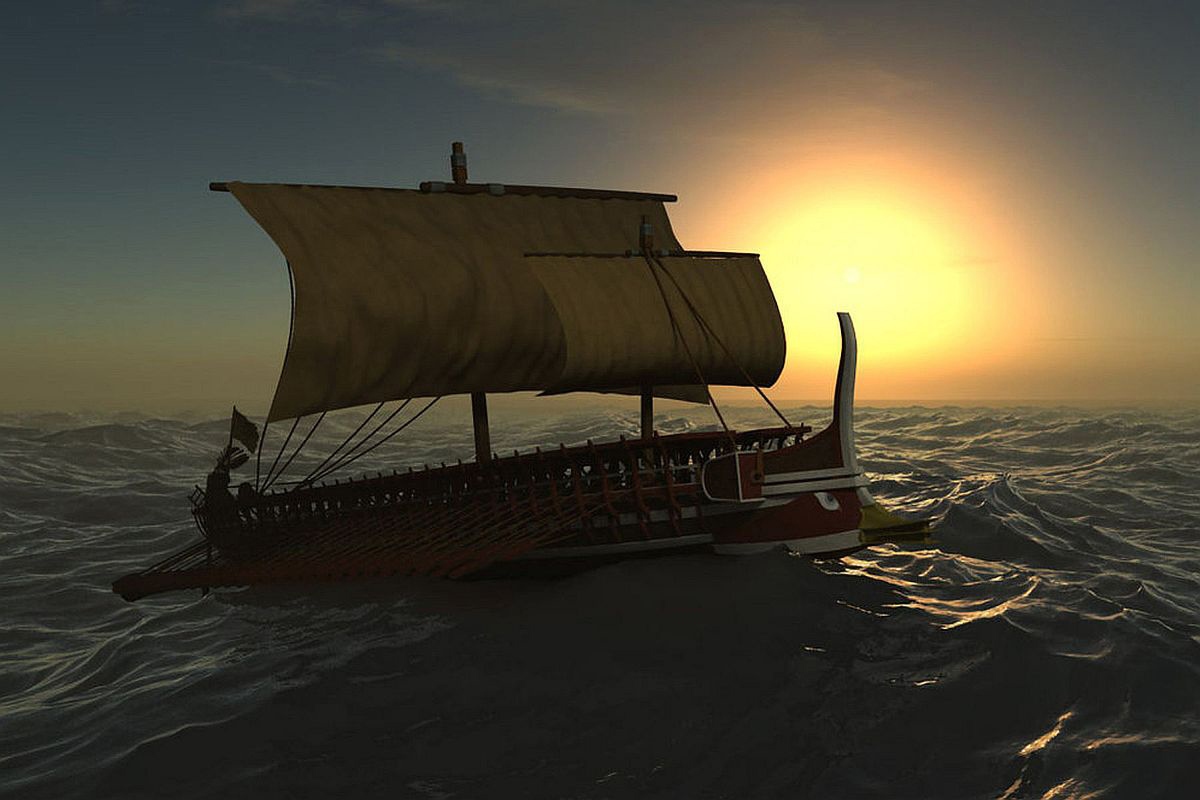 Slom brončanog doba doveo je do stvaranja prvog ratnog broda, heladske galije detail 1