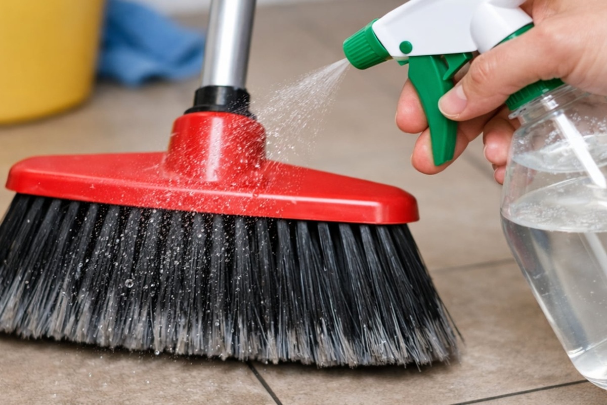 Prskanje octa i vode na metlu: zašto se to preporučuje prije metenja i čemu služi detail 1