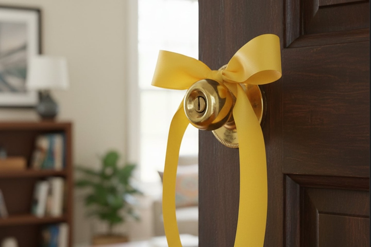 U trendu je: čemu služi vješanje žute trake na ulazna vrata i zašto to preporučuju detail 1