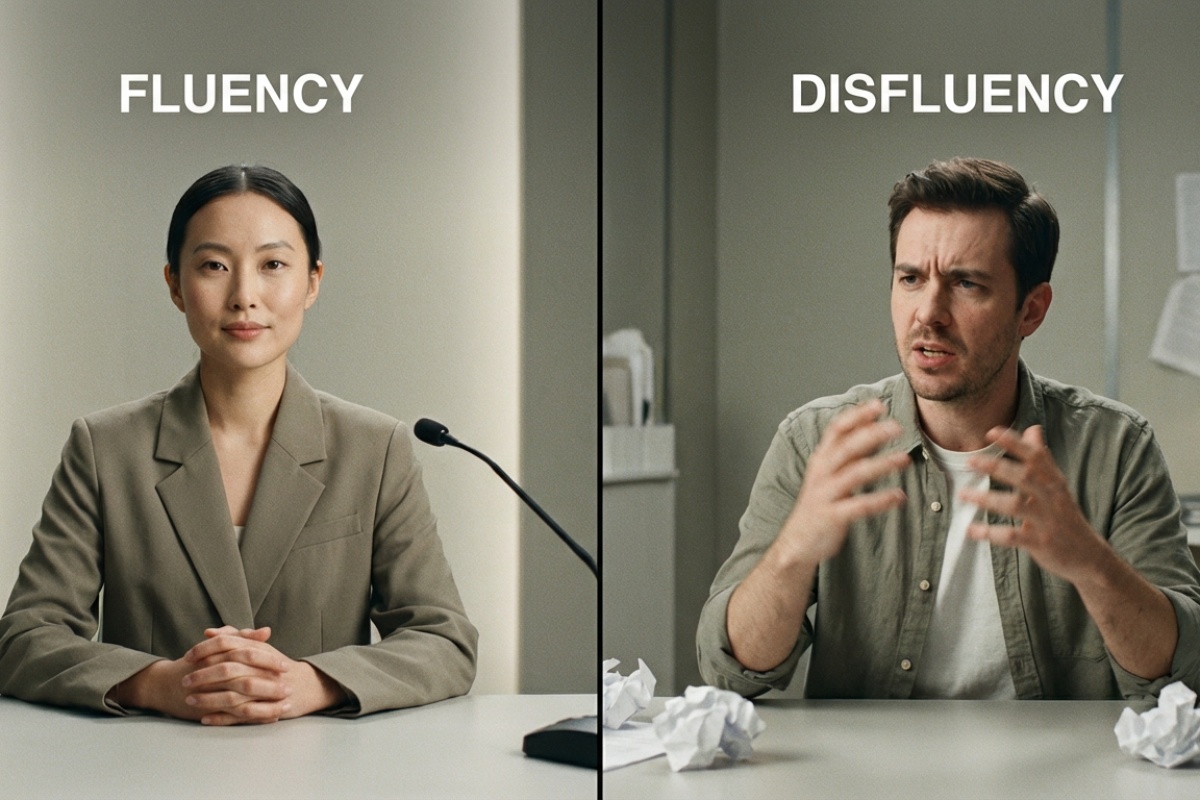 Samouvjerene geste ne uspijevaju prikriti nesigurnost koju signaliziraju govorni zastoji detail 1