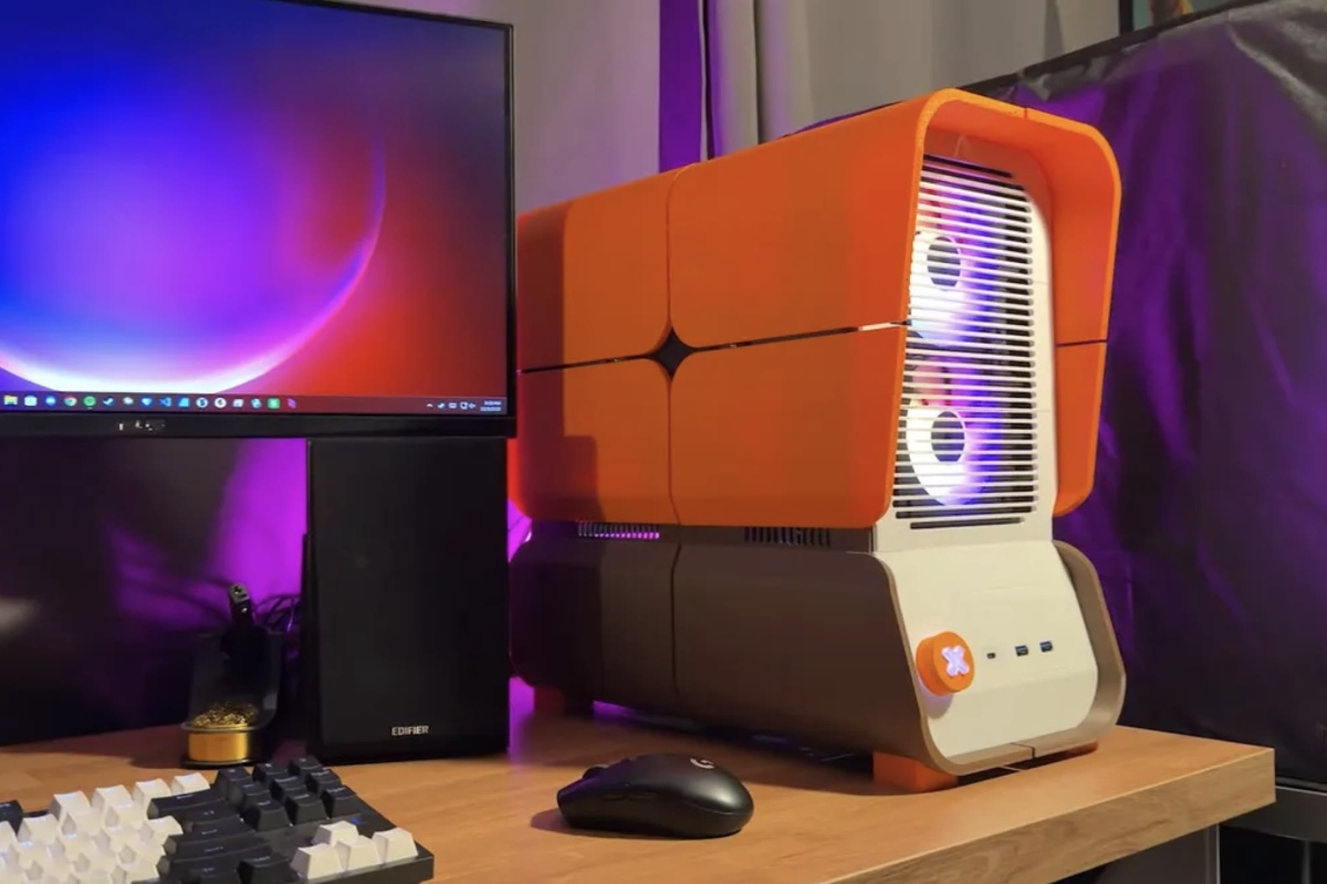 Graditelj prilagođava 3D ispisano kućište za PC vrijednim nadogradnjama — vrhunski predložak za 3D ispis s magnetski pričvršćenim pločama nudi jednostavnost korištenja, prilagodljivost i stilski dizajn detail 1