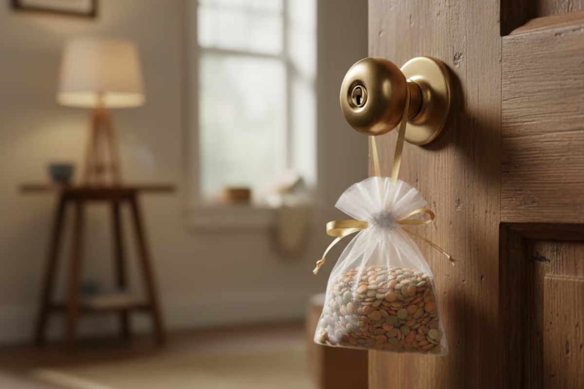 U trendu je: čemu služi vješanje vrećice s lećom na ulazna vrata i zašto se to preporučuje detail 1