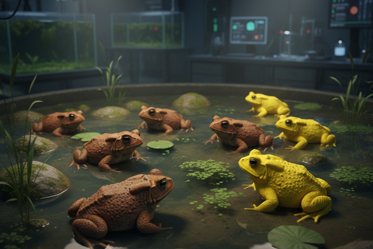 Znanstvenici otkrivaju tajnu žaba koje mogu postati neonsko žute! detail 2