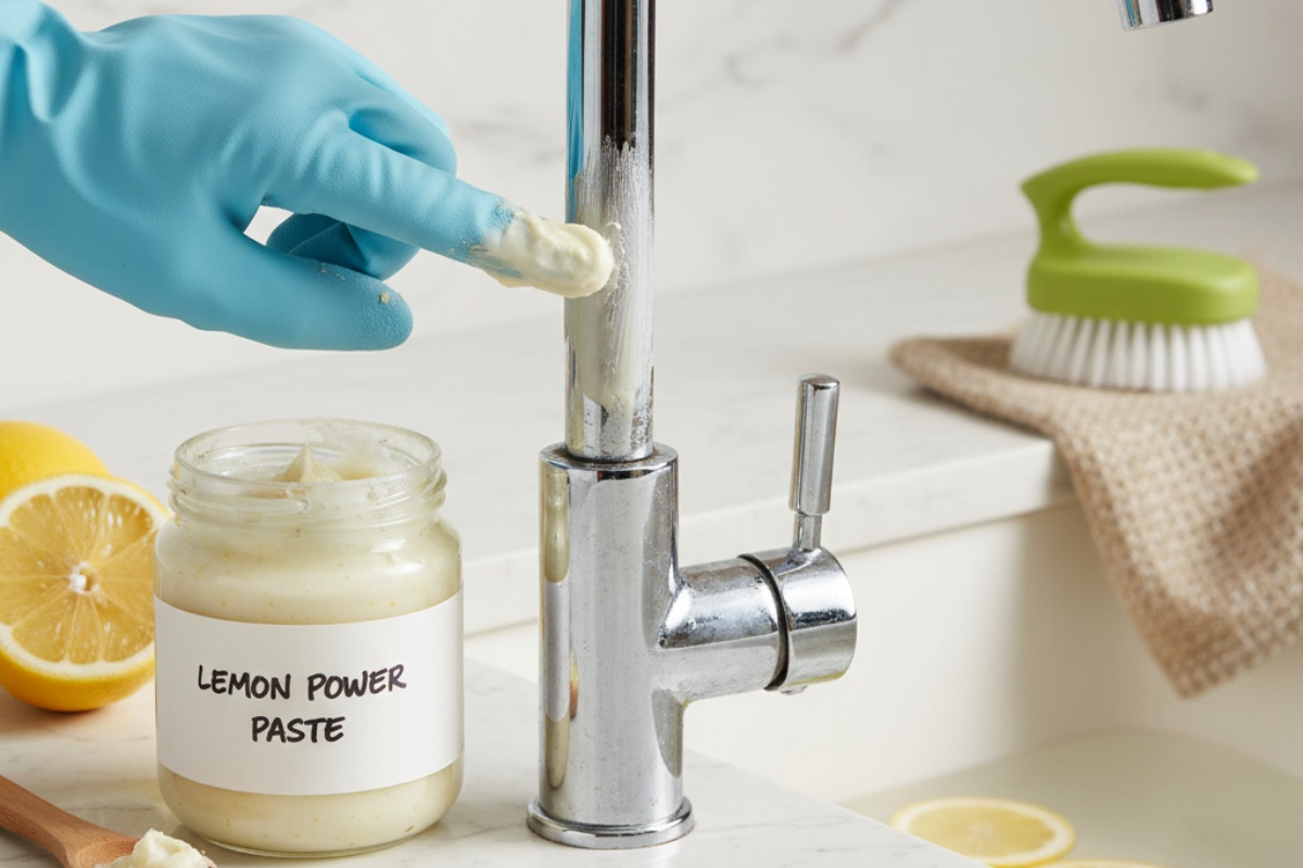 Ni ocat ni soda bikarbona, kućni sastojak za zauvijek uklanjanje mrlja od kamenca s kade detail 2