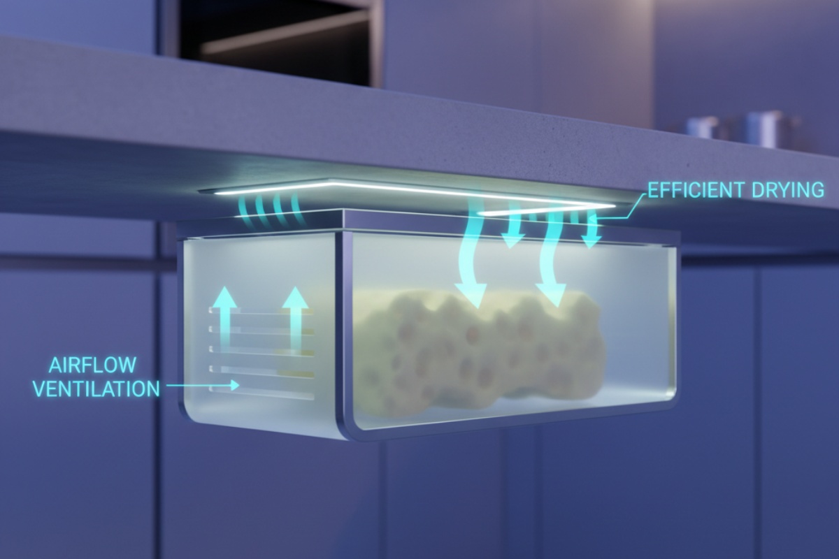 Zbogom spužvi za suđe na vidiku: novi praktičan trend za njezino skrivanje i sprječavanje nakupljanja vlage detail 2