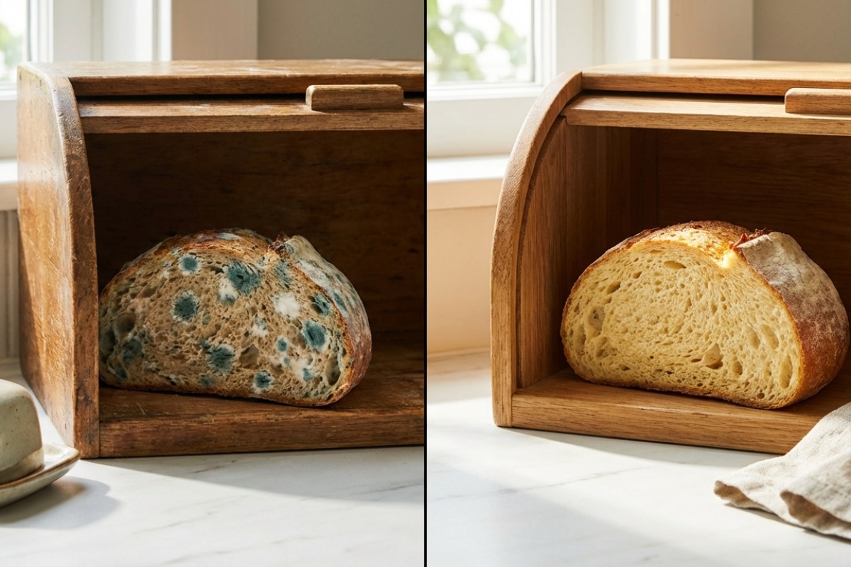 Zašto kruh brzo pljesnivi u vašoj krušnoj kutiji: stavite unutra ovaj mali predmet i ostat će svjež tjednima. detail 2